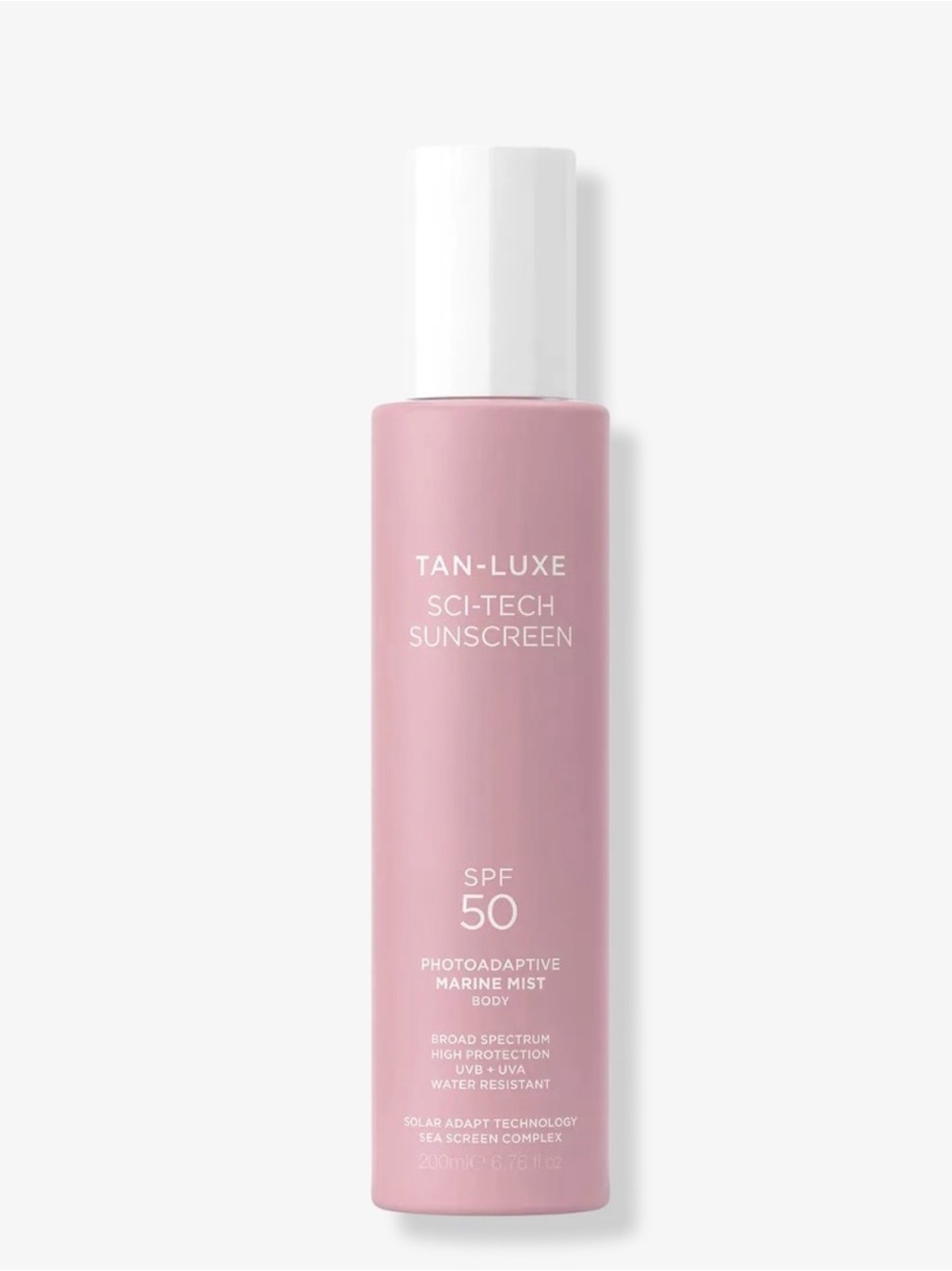 Tan-Luxe Sci-Tech Sunscreen SPF 50 Photoadaptive Marine Mist - Pink